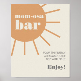 Poster Pequeno Ray da Sunshine Vintage Mãe-Osa Bar