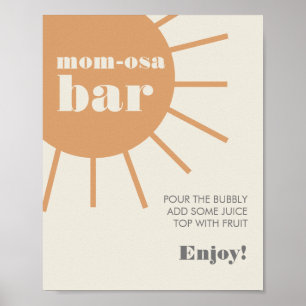Poster Pequeno Ray da Sunshine Vintage Mãe-Osa Bar