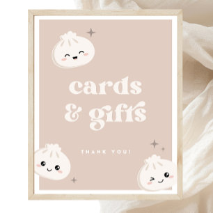 Poster Pequeno Sinal Bao Dim Sum Cards & Gifts