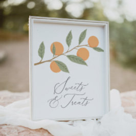 Poster Pequeno Sinal de Doce e Festa de aniversário