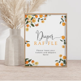 Poster Pequeno Sinal de Fralda Cutil Raffle