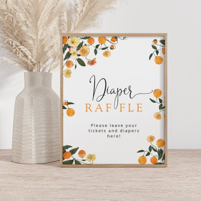 Poster Pequeno Sinal de Fralda Cutil Raffle (Criador carregado)