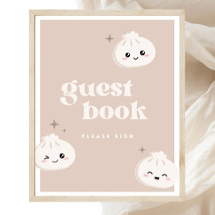 Poster Pequeno Sinal de Livro de Bao Dim Sum