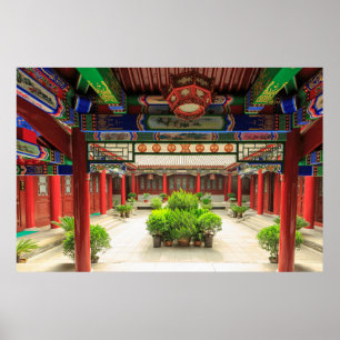 Poster Pequeno Templo de Ganso Selvagem, China