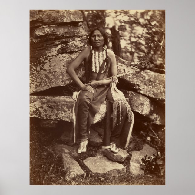 Poster Pequeno Urso, Cheyenne, 1875 (Frente)