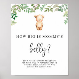 Poster pequeno urso como é grande o jogo da barriga de ma