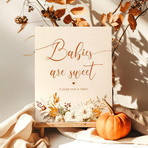 Poster Pequenos bebês de abóbora são doces