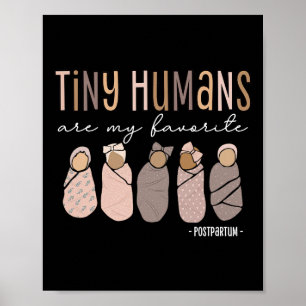 Poster Pequenos Humanos São Minha Maternidade Pós-Parto F