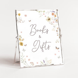 Poster Pequenos Livros de Primavera de Flores Selvagens e