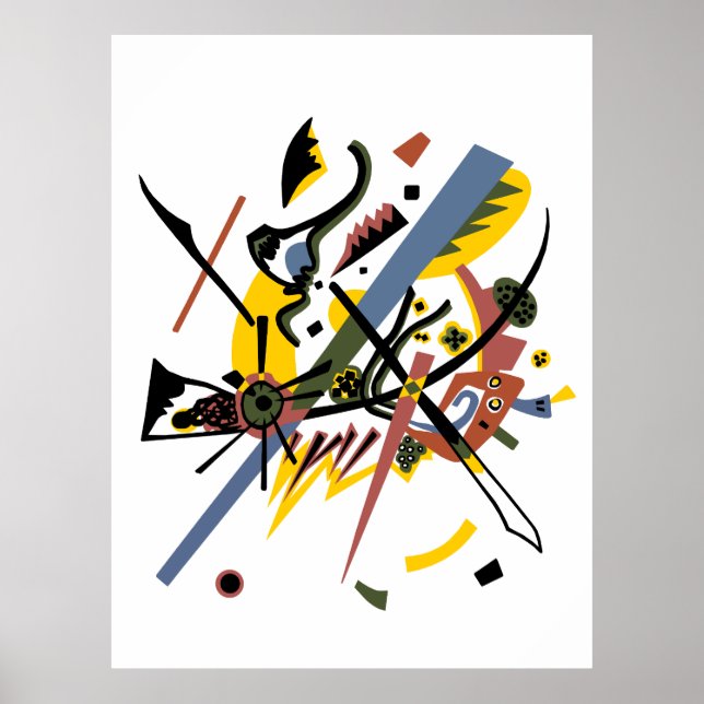 Poster Pequenos mundos, Vassily Kandinsky em cores digita (Frente)