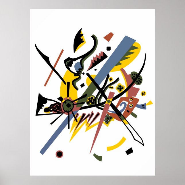 Poster Pequenos mundos, Vassily Kandinsky em cores digita (Frente)