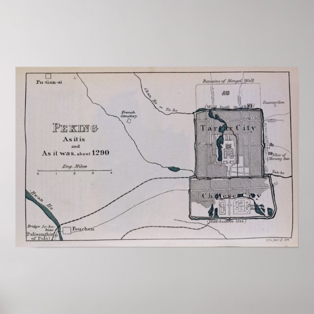 Poster Pequim, do livro de Ser Marco Polo (Frente)