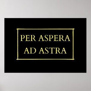 Poster Per aspera e astra