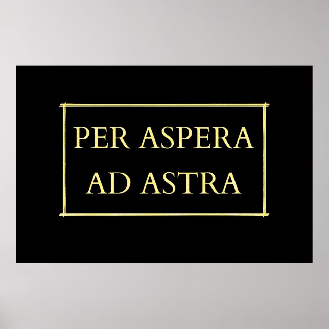 Poster Per aspera e astra (Frente)