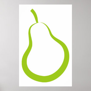 Póster Pera verde