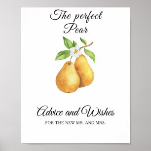 Poster Peras - Conselhos e Desejos para recém-casados