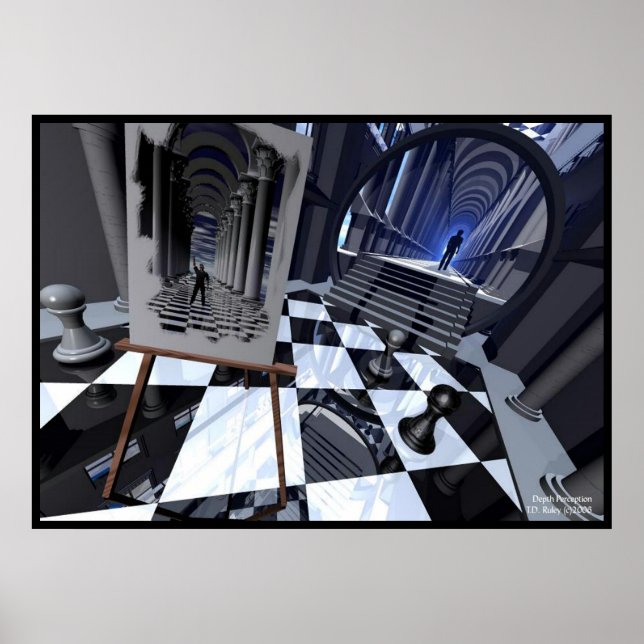 Póster Percepção de profundidade (Frente)