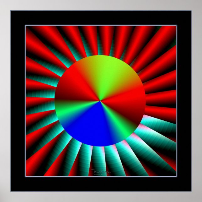 Póster Percepção de profundidade de distância (Frente)