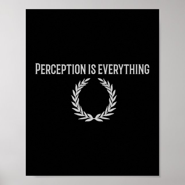 Poster Percepção É Tudo O Que É Premium De Cotação Estáti (Frente)