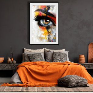 Póster Percepção pintada Poster brilhante