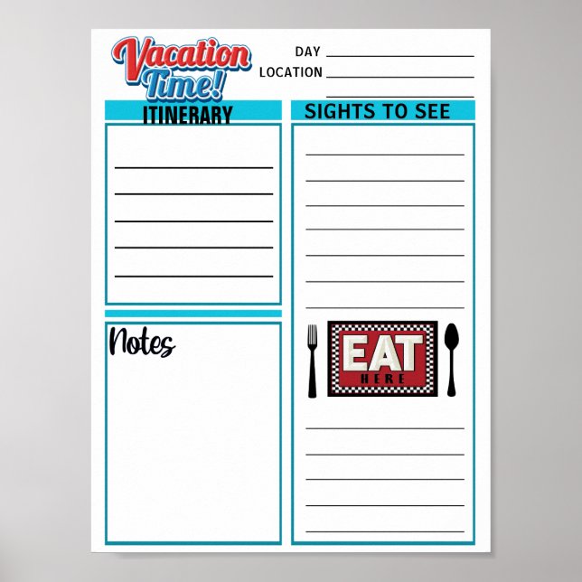 Poster Percurso de VACAÇÃO de Transferência Instantânea (Frente)