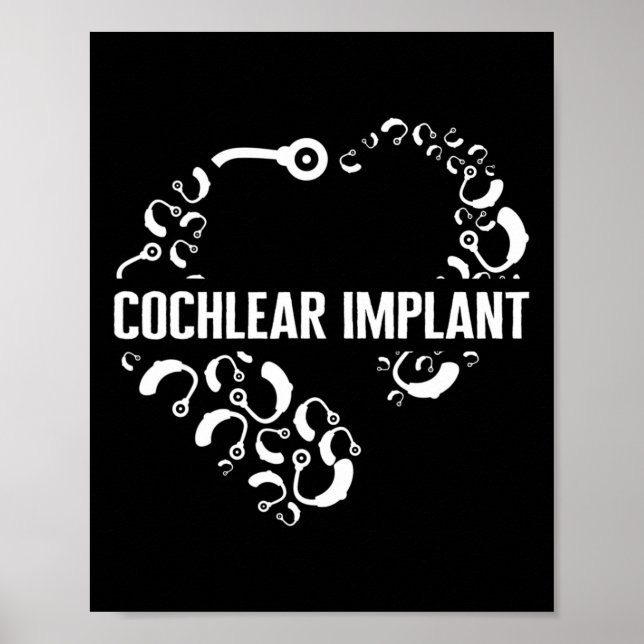 Poster Perda Auditiva Conscientização Amor Implante Cocle (Frente)