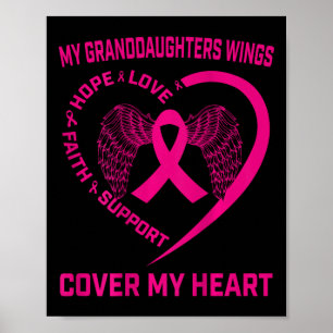 Poster Perda De Avó Cancer Da Mama Asas Cardíacas Ck