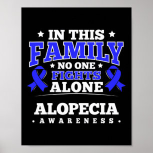Poster Perda de consciência Fita Alopecia Areata Sobreviv
