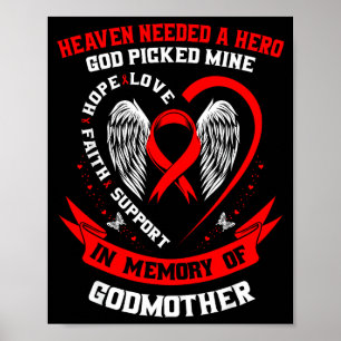Poster Perda de Ente Querido Madrinha Conscientização sob