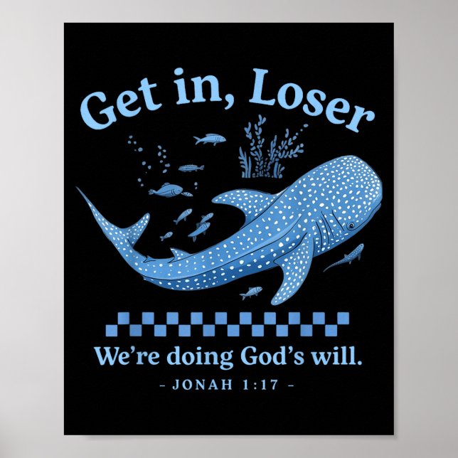 Poster Perdedor, estamos fazendo a vontade de Deus bíblia (Frente)