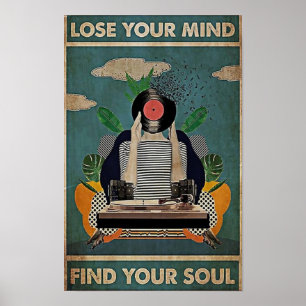 Poster Perder a sua mente Encontre sua vintagem de Alma