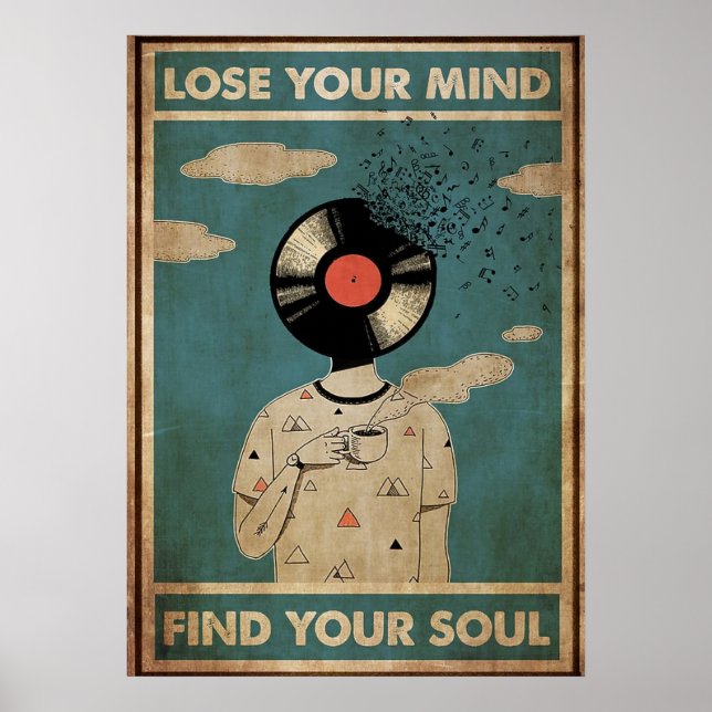 Poster Perder sua mente Encontre sua alma (Frente)