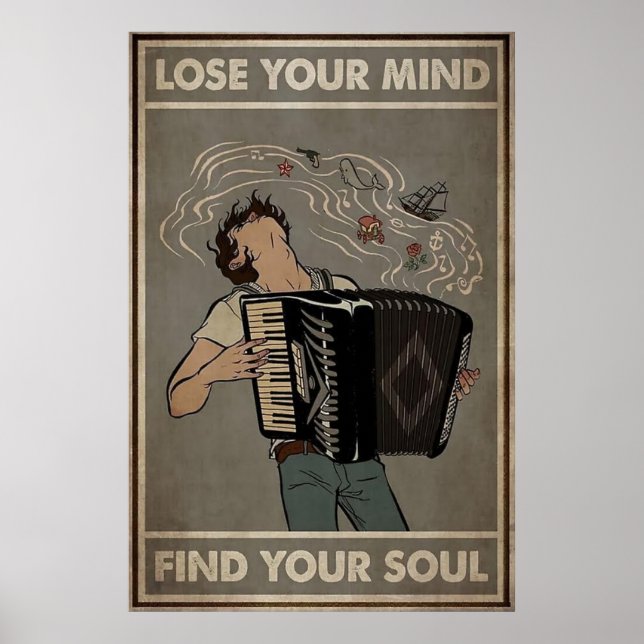 Poster Perder sua mente Encontre sua alma (Frente)