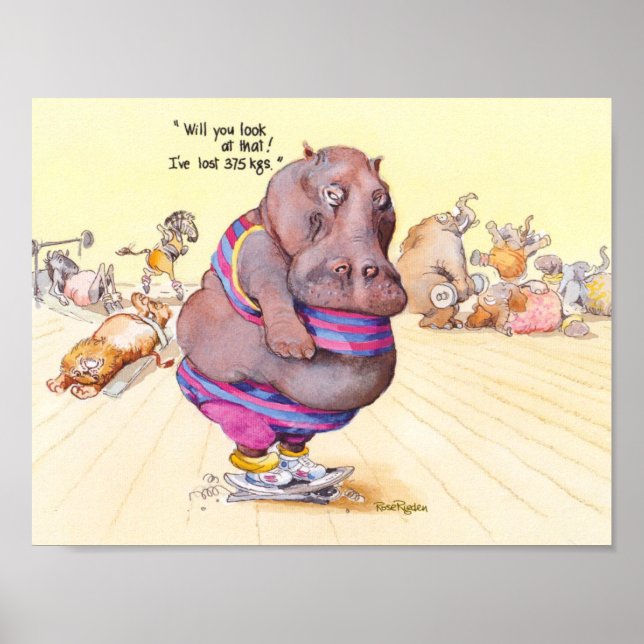 Póster Perdi 375 Kgs! (Frente)