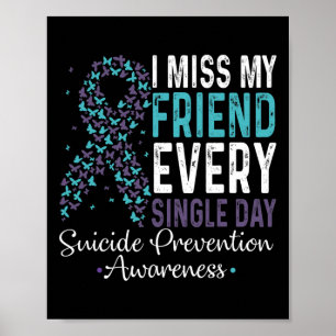 Poster Perdi Meu Amigo Todo Solteiro Dia de Prevenção Sui