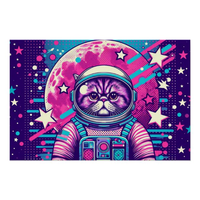 PÓSTER PERDIDO DE GATO PERSO NO ESPAÇO 2 (Frente)