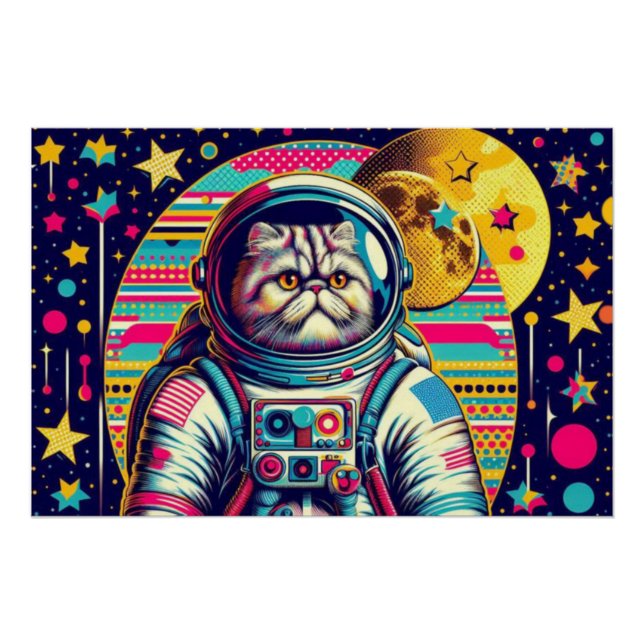 PÓSTER PERDIDO DE GATO PERSO NO ESPAÇO 6 (Frente)