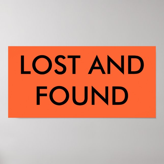 POSTER PERDIDO E ENCONTRADO (Frente)