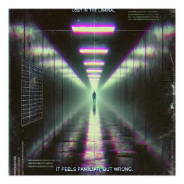 Póster 🖤 "Perdido no Liminal" Weirdcore Poster 🖤