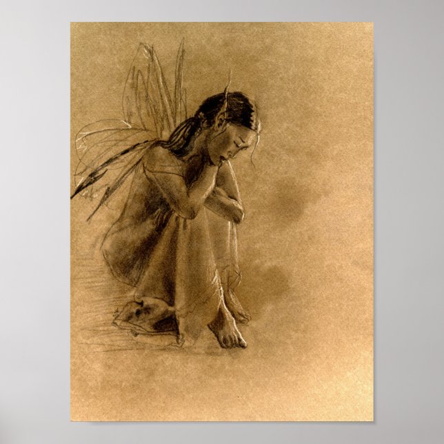 Póster perdido no pensamento (versão em papel castanho) (Frente)