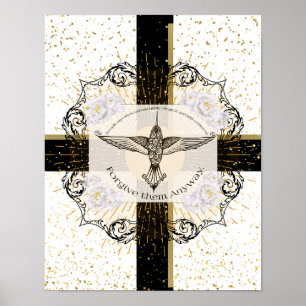 Poster Perdoe-os de qualquer maneira, beija-flor inspirad