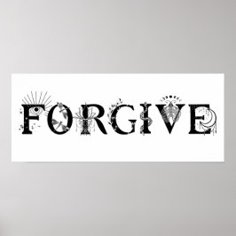 Poster Perdoe-se de palavras inspiradoras Lotus moon espi