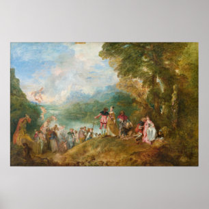 Póster Peregrinação a Cythera o embarque para Cythera