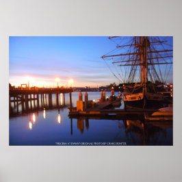 Póster Peregrino ao amanhecer