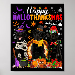 Poster Peregrino Bruxa Peru Santa Cão Labrador Preto