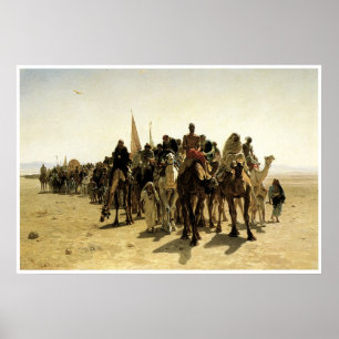 Póster Peregrinos indo a Meca