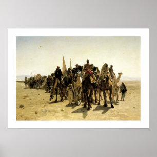 Poster Peregrinos indo a Meca