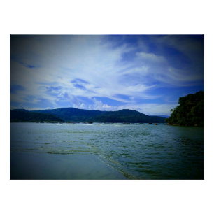 Póster Perequê Beach Guarujá Brasil