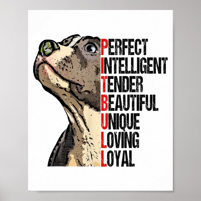 Poster Perfect Intelligent Tender Beautiful Unique Loving (Frente)