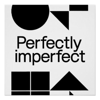 Póster Perfectly Imperfect - Geometric Harmony